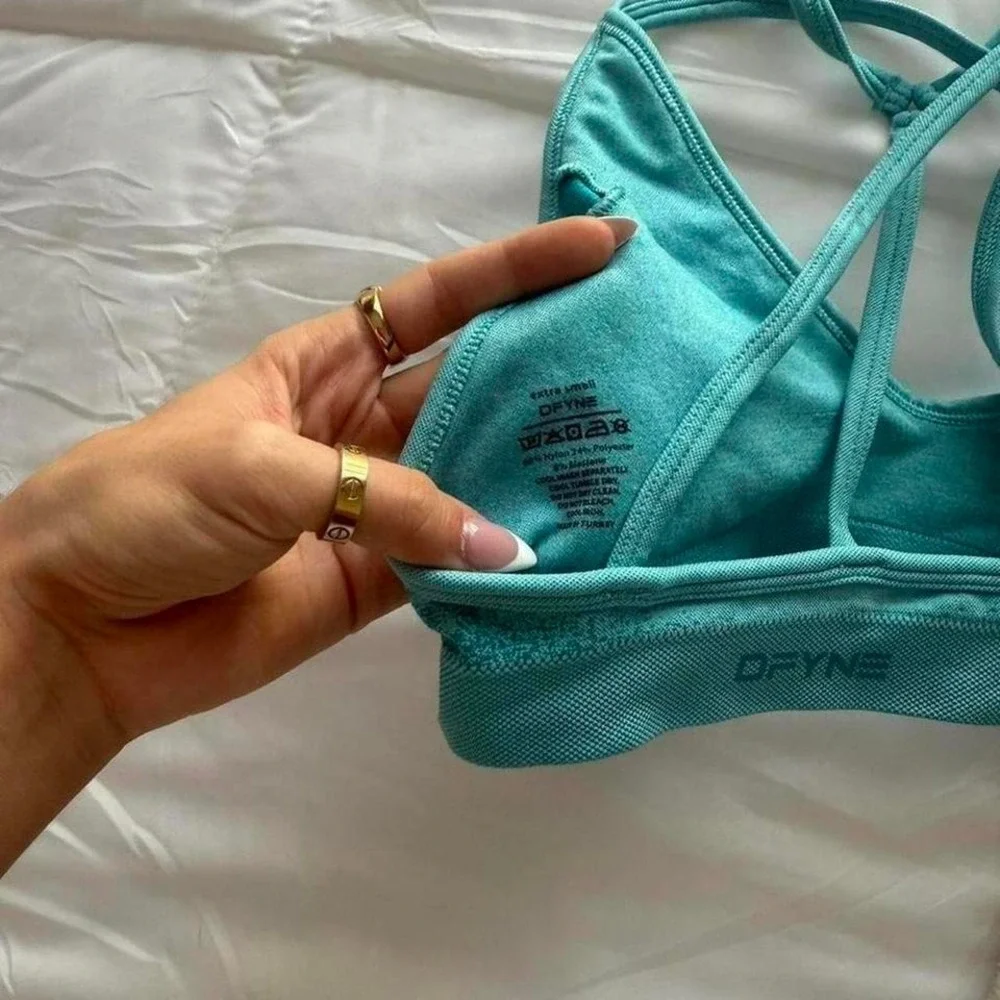 turquoise dfyne sports‎ bra